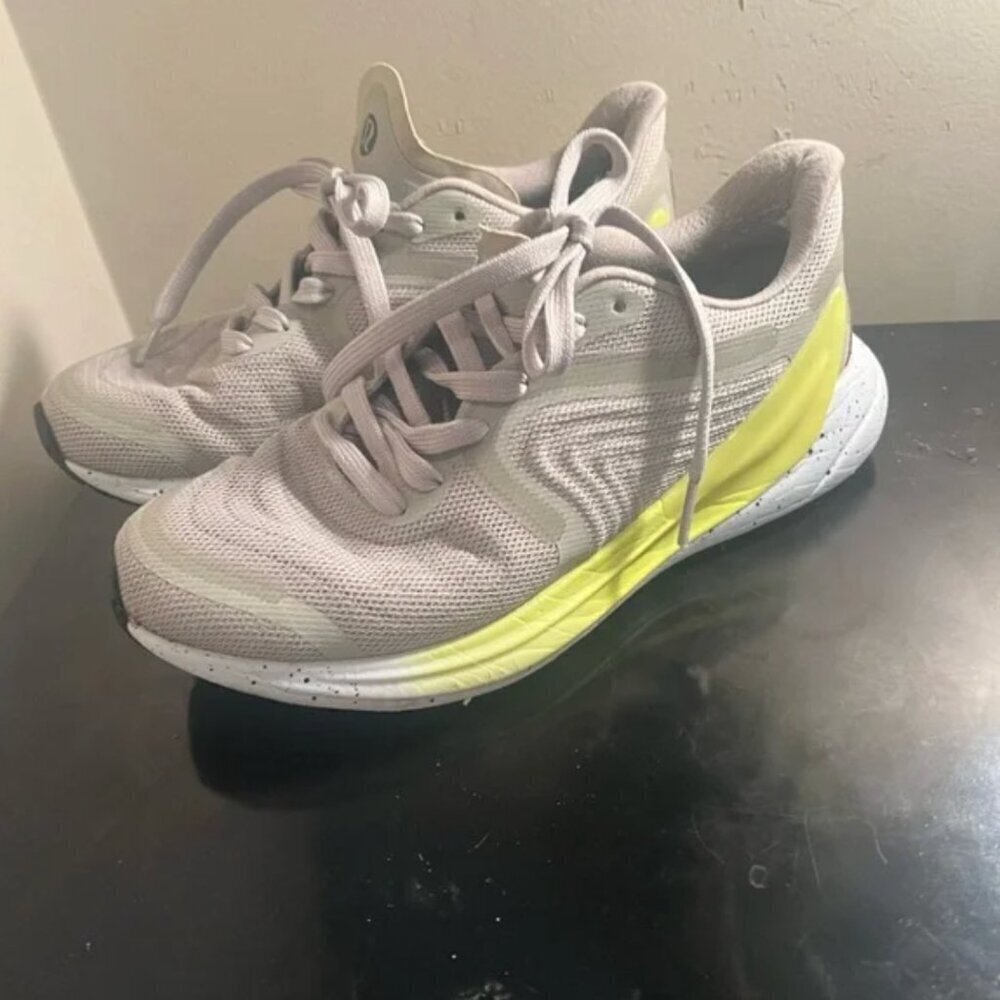 lululemon athletica Gray and Yellow Athletic Shoes 7.5